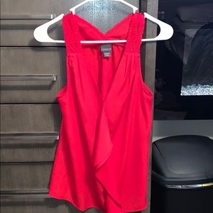 Red tank blouse